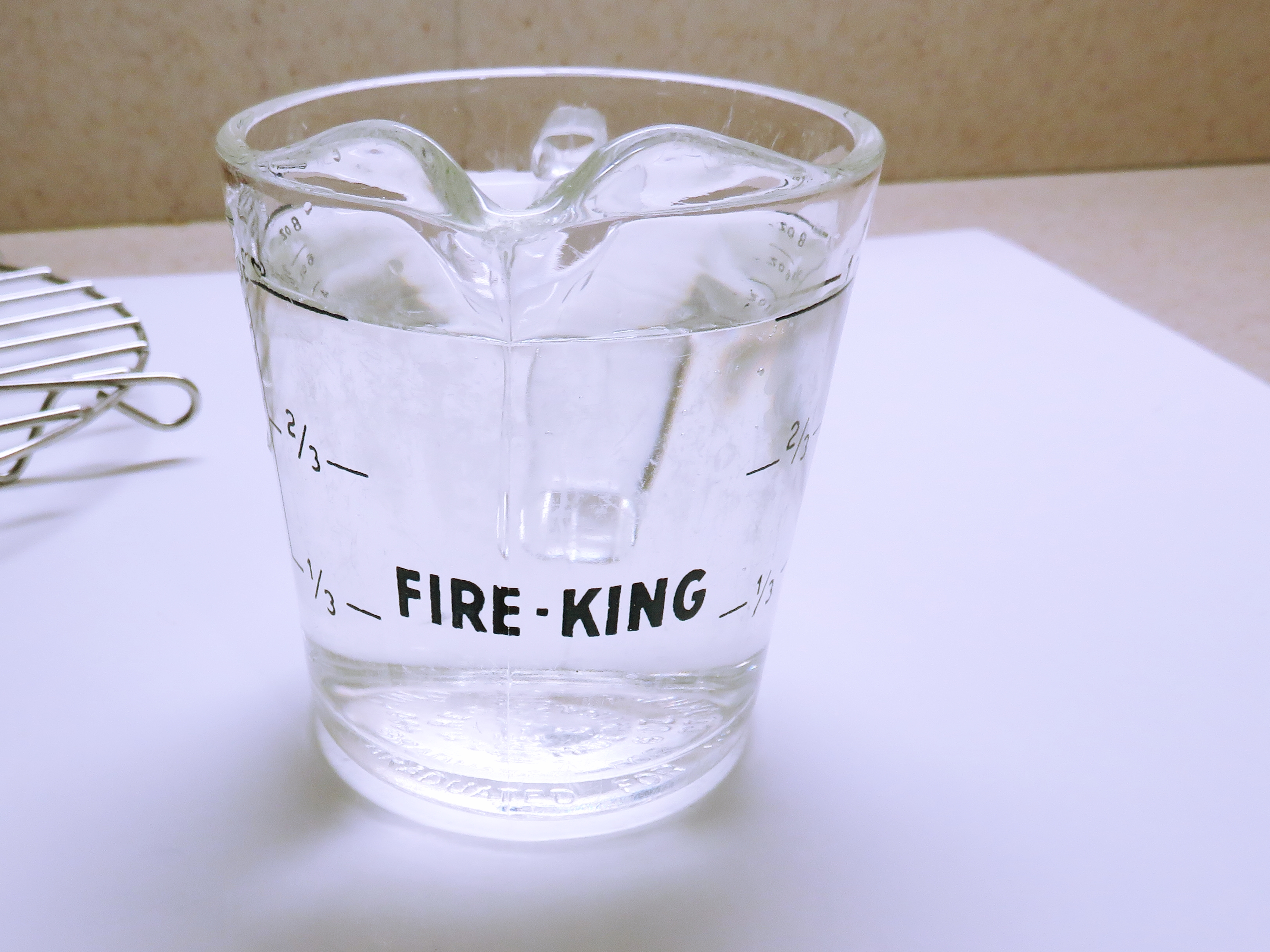 cup of water fire-king glass